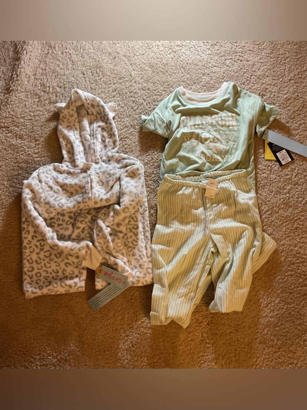 Girls Cat &Jack  PJ Bundle (2) Size Small 6/7  -New-